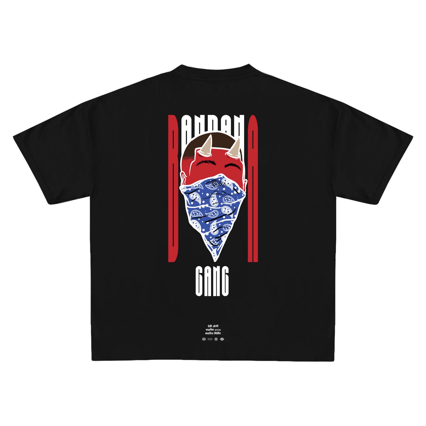 Bandana Gang Oversized T-shirt | Indian Hip Hop & Streetwear