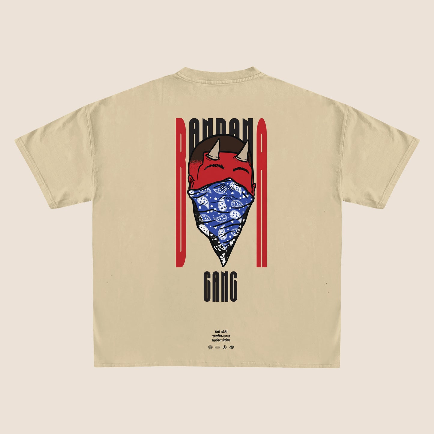 Bandana Gang Oversized T-shirt | Indian Hip Hop & Streetwear