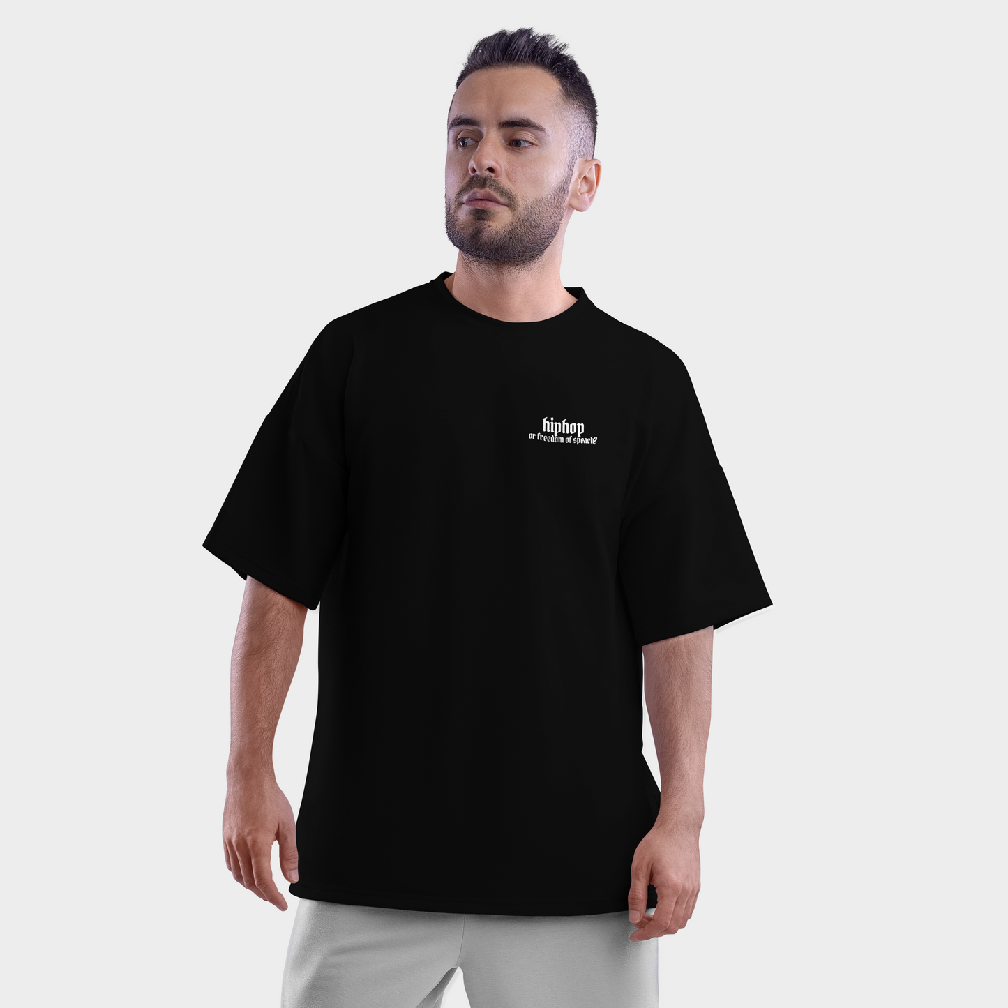 Hip Hop is freedom of speech Oversized T-Shirt | Indian Hip Hop & Streetwear