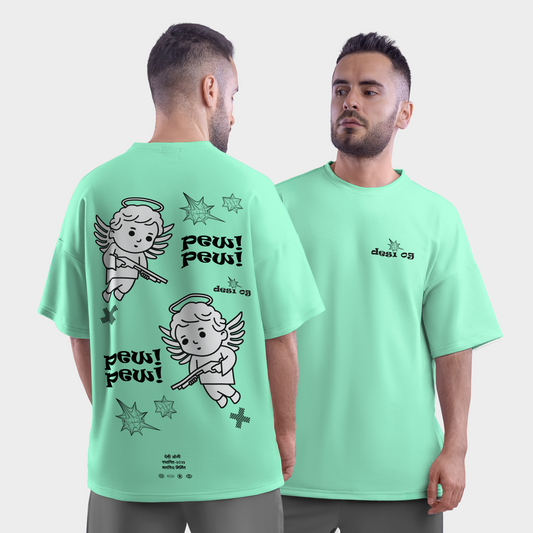 Pew Pew Oversized T-Shirt | Indian Hip Hop & Streert