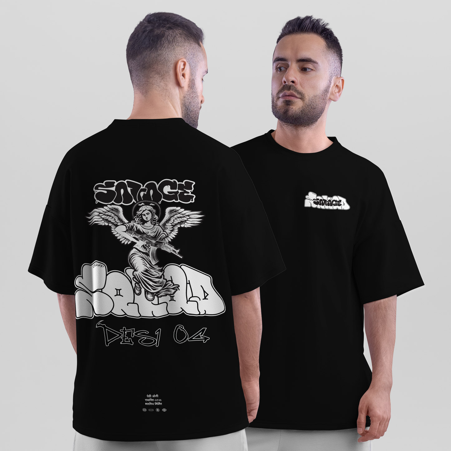 Desi OG Savage Squad Oversized T-Shirt | Indian Hip Hop & Streetwear